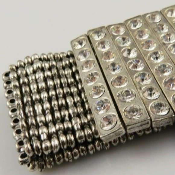 Philippe Audibert Bracelet w/ Rhinestone Panels - Picture 8 of 8